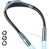 Gritin Hals Leselampe Buch, Stufenlos Dimmbar & 3 Farbtemperaturen LED...