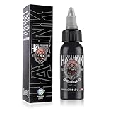 HAWINK Professionelle Tattoo Farbe Pur Black 1 Flasche mit 1oz (30ml) Tattoo Ink...