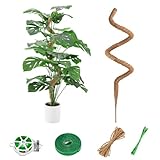 125cm Flexibler Moosstab für Monstera, Kokosfaser Rankhilfe mit Zubehör,...