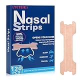 LYCTEIKI Nasenpflaster Schnarchen, 120 Stück Premium Nasenstreifen, Nose Strips...