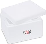 THERM BOX Styroporbox - Thermobox für Essen & Getränke - Styropor Kühlbox &...