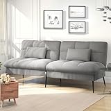 COMHOMA Sofa Schlafsofa mit Schlaffunktion, überzug Futon Klappsofa, Bettcouch,...