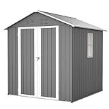 Thanaddo Metall Gerätehaus Gartenhaus 185x182x191cm, Geräteschuppen mit...