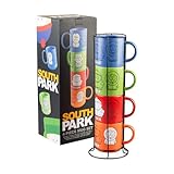 Grupo Erik Tasse South Park Kaffeetassen Set 4er - Kaffeebecher Keramik - Tassen...