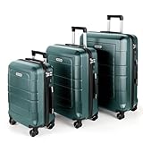 TANTOMI Kofferset 3 Teilig Hartschale aus ABS+PC – Reisekoffer Set mit 4...
