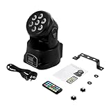 Konfiur 105W Moving Head, 4 in 1 Led Discolicht Partylicht, Dmx 7 RGB Led Spot...