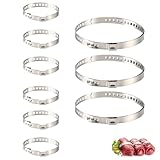 9 Stück Edelstahl Rouladenklammern Set, mit Grillspießen Fleischnadeln...