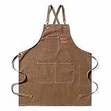 YSTP Kochen Schürze Leder Schürze Schweißen Schürze Wasserdicht Schürze mit...