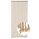 HAB & GUT -DV0120- Seilvorhang Türvorhang MARE 54 extradicke Stränge 90/200 cm...