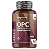 OPC Kapseln - 95% OPC Traubenkernextrakt - 250mg (4:1) entspricht 1000mg Extrakt...