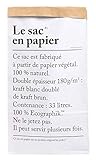 Papiersack Paper Bag Kraft Papier Merchandise Beutel Braun Weiß Papiertüten...