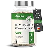 Bio Ashwagandha Kapseln Hochdosiert KSM-66 5500mg (Ashwagandha Extrakt 550mg...