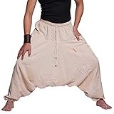 Simandra Haremshose „Singharaja“ I Beige (Einheitsgröße) I Fair gehandelte...