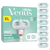 Gillette Venus Pro Smooth Sensitive Rasierklingen für empfindliche Haut, 8...