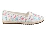 Tom Tailor Damen 7490090018 Flacher Slipper, white-multi, 43 EU