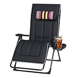 OVLRIJP Garten Liegestuhl Klappbar, Extra Breit 72cm Klappbare Gartenliege,...