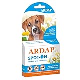 ARDAP Spot On für Hunde von 10 bis 25kg - Natürlicher Wirkstoff - Zeckenmittel...