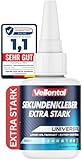 Sekundenkleber Gel Extra Stark universal - Superkleber wasserfest,...