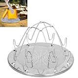 Gcffom 4 Camping Toaster für Gaskocher, Camping Toaster Für Koche, Edelstahl...