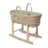 Clair de Lune Bio-Palme Moseskorb mit natürlichem Schaukelständer,...