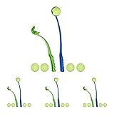 Relaxdays 4 x Ballschleuder für Hunde, Ballwerfer Set, inklusive 10...