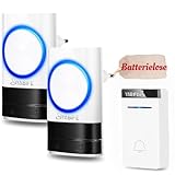 Funk Turklingel Batterielose,IP44 Funkklingel Aussen Wasserdicht,Schnurlose...