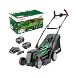 Bosch Akku-Rasenmäher UniversalRotak 2x18V-37-550 (bis zu 500 m2 mit 2x 4,0 Ah...