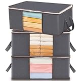 Lifewit 3 Stück 35L Aufbewahrungstasche, Unterbett Aufbewahrungsbox...