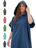 NirvanaShape Handtuch-Poncho für Erwachsene, Umziehhilfe & Handtuch zugleich,...