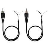 Greluma 2 Stk 30 cm Lautsprecherkabel RCA Stecker Klinkenstecker auf blankes...