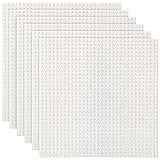 Lekebaby 6 Platten-Set Bauplatte Kompatibel mit Meisten Marken, 25 * 25cm, Weiß...