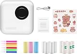 PNGOS Mini Drucker, Mini-Drucker für Smartphones, tragbarer Thermodrucker,...