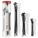 Cable Matters Kabelbinder Set 200 Stk. Nylon Kabelbinder, 15cm / 20cm / 30cm Zip...