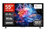 TCL 55V6C 55 Zoll Direct LED TV, 4K HDR Fernseher, Smart TV mithilfe von Google...