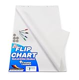 Master of Boards Flipchart Papier Zubehör-Set - Papier blanko Block mit 20...