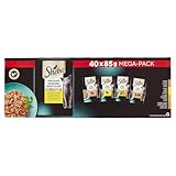 SHEBA Mini Filets – Frischebeutel in Sauce, Auswahl mit Geflügel für...