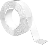 GRIFEMA Doppelseitiges Klebeband Extra Stark, 3 Meter Nano Tape...