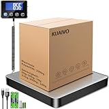 KUAIVO Paketwaage, Hochpräzise Plattformwaage 200kg/10g mit LCD/Hold/Tara...