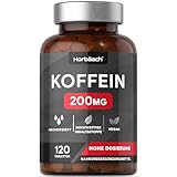 Koffeintabletten 200mg pro Stück | Hochdosiert | Ohne Unerwünschte Zusätze |...