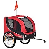Pawhut Hundeanhänger Fahrradanhänger Hundetransporter Hunde Fahrrad Anhänger...