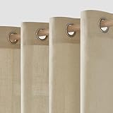 MIULEE Gardinen Vorhänge Schlafzimmer Vorhang Beige Gardine Wohnzimmer...