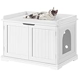 Yaheetech Katzenschrank für katzentoilette Holz Katzenhaus für große Katzen...