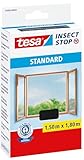 tesa Insect Stop STANDARD Fliegengitter für Fenster - Insektenschutz...