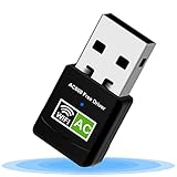 NETVIP USB WLAN Stick für PC WiFi Adapter 600Mbps Mini Dual Band 2.4GHz / 5GHz...