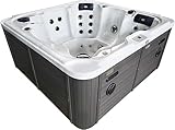 SANOTECHNIK Outdoorpool Oasis Maxi White – Whirlpool für bis...
