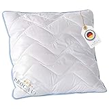 PROCAVE TopCool Kopfkissen Kochfest 65x65 cm, Qualitäts-Stepp-Kissen,...