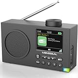 DAB Radio mit Bluetooth, DAB Plus Radio mit 3' Großes TFT Display, Rechargeable...