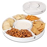 Tool & Tree Snackteller mit 5 Fächern – Snackschalen Set Weiß (Melamin) -...