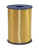 PRÄSENT C.E. PATTBERG Geschenkband Gold, 250 Meter Ringelband 10 mm zum...