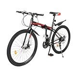 Donened 26 Zoll Klappbar Mountainbike, 21-Gang Faltbare Fahrrad mit...